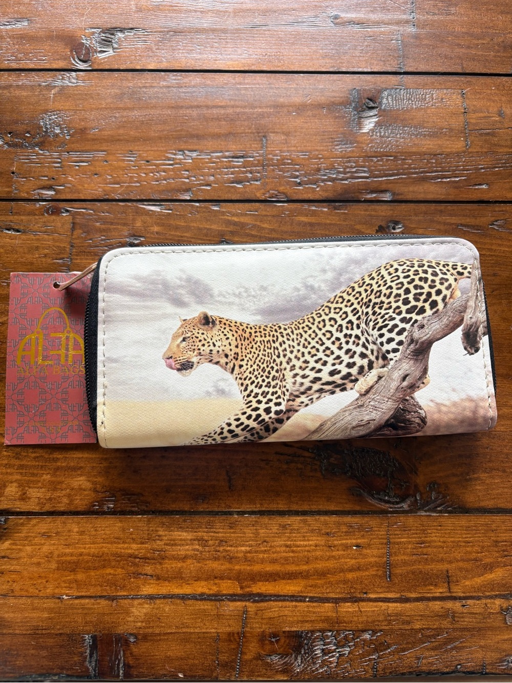 Alfa bags leopard print wallet